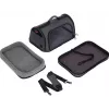 ZOLUX NOMAD M Bolsa de transporte reforzada para perros y gatos, Negro, 44,5x28x25 cm