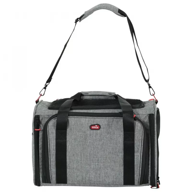 ZOLUX NOMAD M Bolsa de transporte ampliable para mascotas 44x28x28 cm Gris