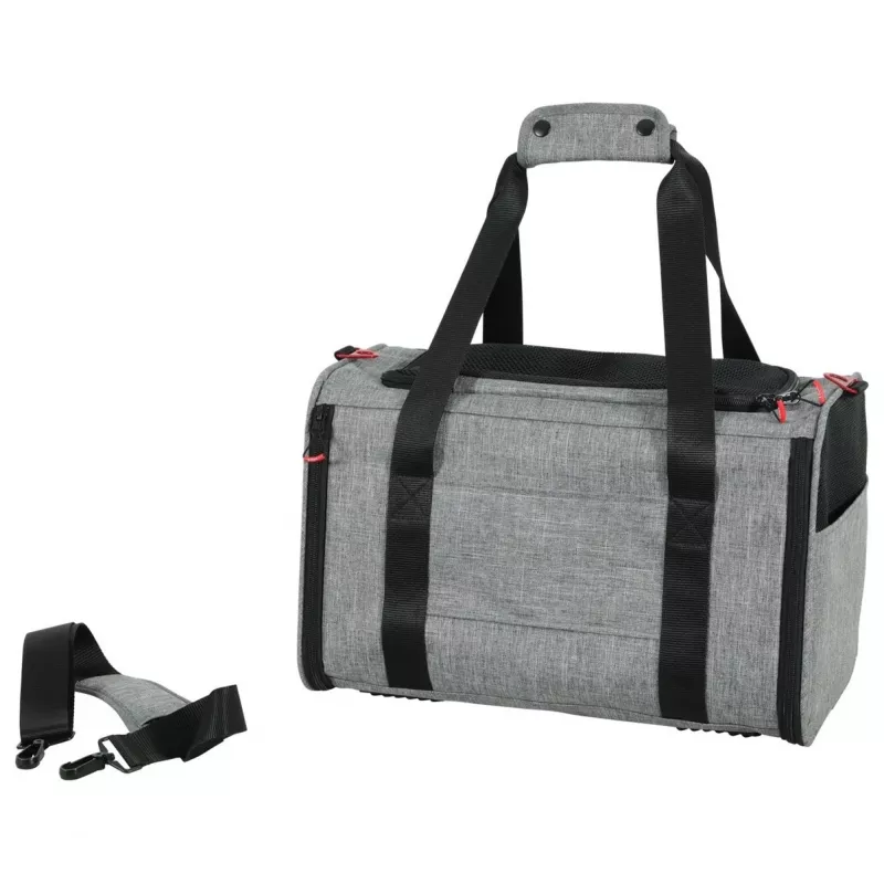 ZOLUX NOMAD M Bolsa de transporte ampliable para mascotas 44x28x28 cm Gris
