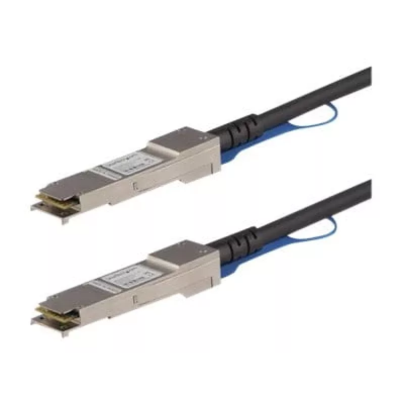 StarTech.com cable Direct Attach QSFP+ de 0,5m - compatible con MSA - cable Twinax pasivo QSFP+ 40G - de QSFP a QSFP - negro