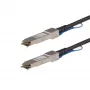 StarTech.com cable Direct Attach QSFP+ de 0,5m - compatible con MSA - cable Twinax pasivo QSFP+ 40G - de QSFP a QSFP - negro
