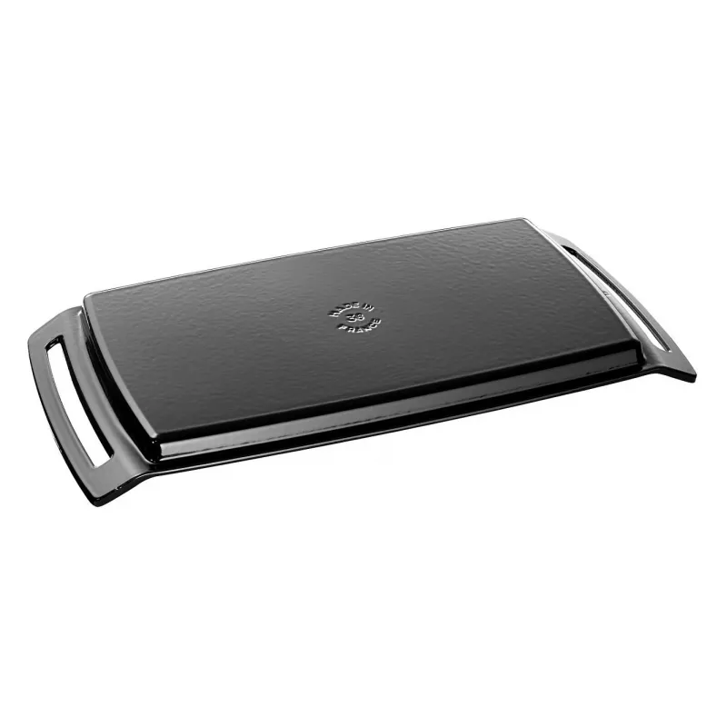 Staub Plancha plancha de hierro fundido apta para inducción, 38 cm, negro