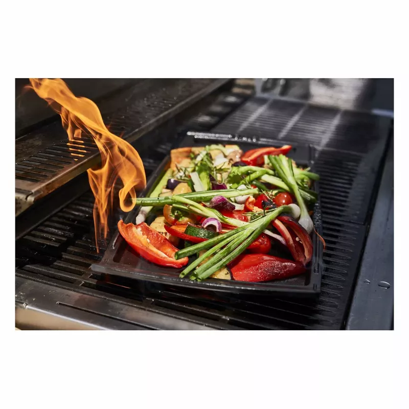 Staub Plancha plancha de hierro fundido apta para inducción, 38 cm, negro