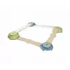 Smoby Life Set de viga de equilibrio para niños - Circuito de equilibrio modular de 10 piezas con piedras, interior/exterior, a partir de 2 años