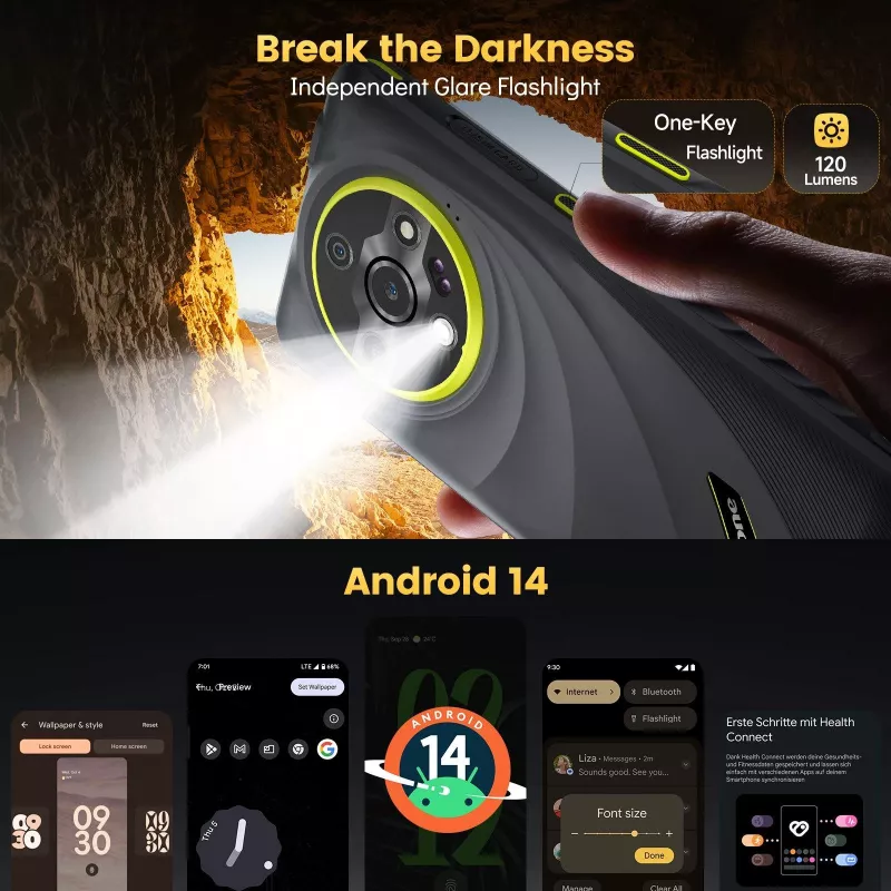 ULEFONE Armor X31 Pro Smartphone resistente 4G, 5,45