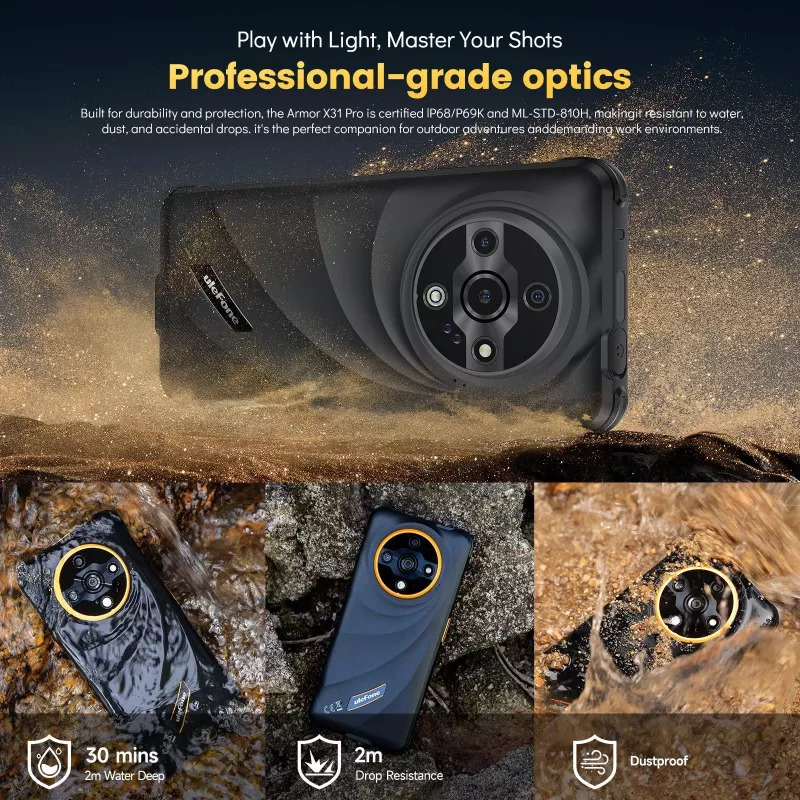 ULEFONE Armor X31 Pro Smartphone resistente 4G, 5,45