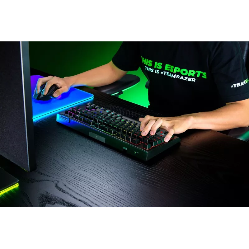 Razer BlackWidow V4 Tenkeyless HyperSpeed Orange Switch Teclado - US Layout