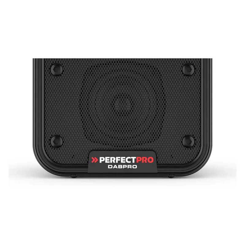 PerfectPro DABPRO Radio para obra DAB+ FM Bluetooth IP65 negra
