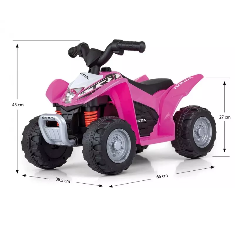 MILLY MALLY Quad Honda ATV a batería rosa
