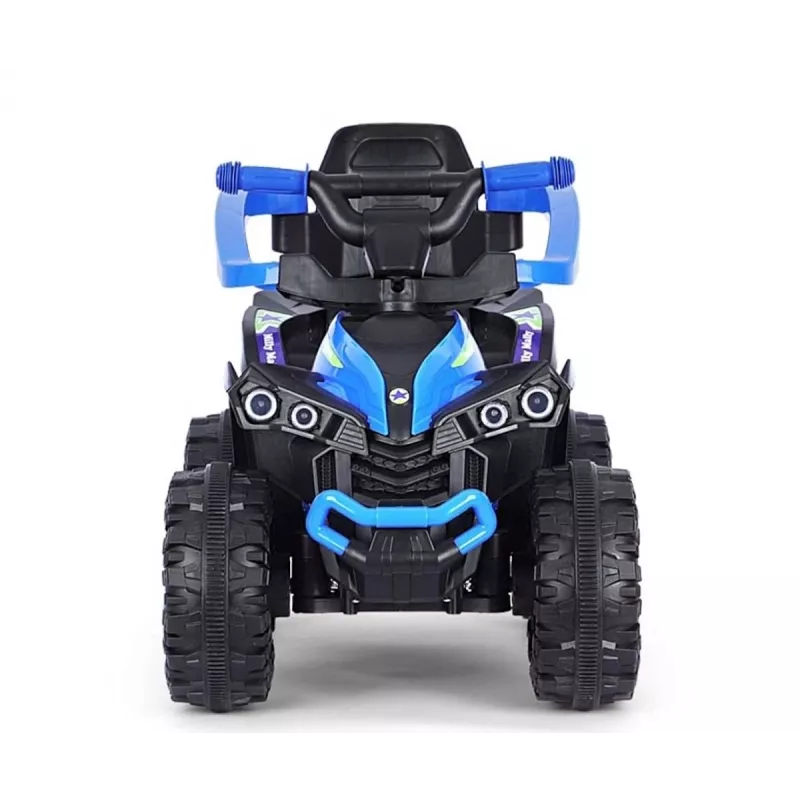 MILLY MALLY Bicicleta infantil con barra de empuje azul salvaje