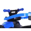 MILLY MALLY Bicicleta infantil con barra de empuje azul salvaje