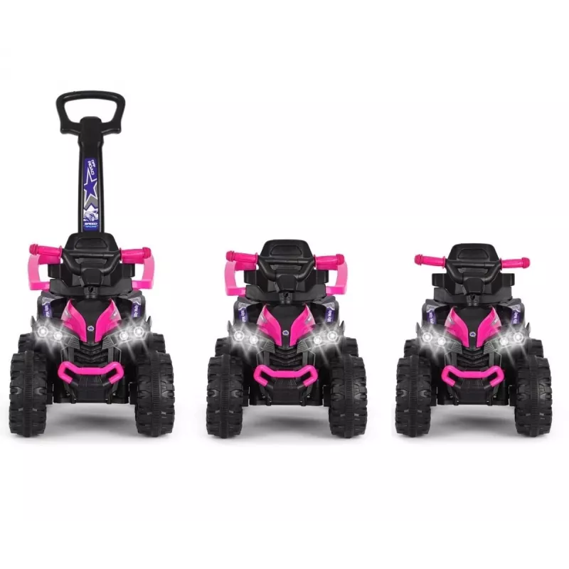 MILLY MALLY Bicicleta infantil con barra de empuje Wild Pink 12