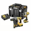 DEWALT 18V XR Kit combinado sin escobillas DCK229P2T (DCD996 Taladro percutor, DCH273 Martillo rotativo SDS-Plus) 2x5.0Ah TSTAK