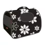 ZOLUX NOMAD FLOWER M Transportín de tela para perros y gatos, 43,5x25x28,5 cm, estampado floral