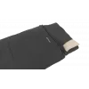 Outwell Contour Prime Saco de dormir sintético (190 cm) - Negro, cremallera derecha