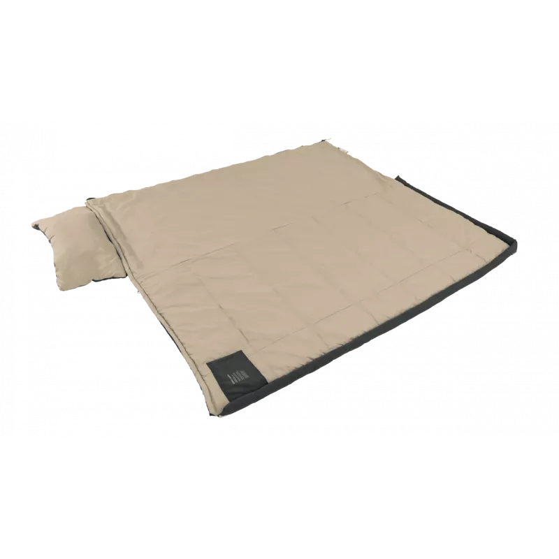 Outwell Contour Prime Saco de dormir sintético (190 cm) - Negro, cremallera derecha