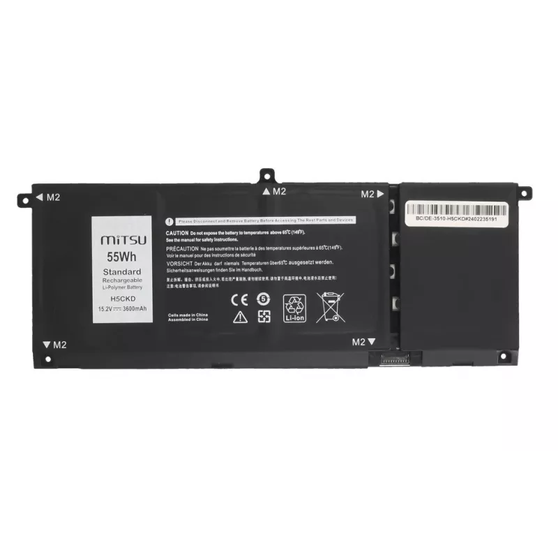 MITSU Batería H5CKD para Dell Inspiron 5400 5401 5402 5406 5501 5508 3600 mAh (55 Wh) 15,2 V