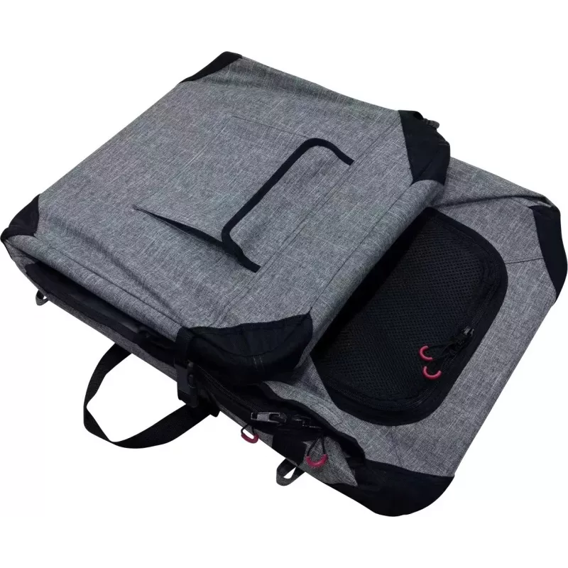 ZOLUX NOMAD S Transportín plegable de tela para mascotas 42x60x42cm Gris