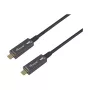 Cable Activo Óptico USB 3.2 Gen 2 USB-C a USB-C Equip 15m Negro