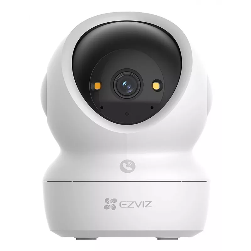 Cámara de Vigilancia IP Domo EZVIZ H6c G1 4K Interior, 4K UHD, 3840x2160, Wi-Fi, Ethernet, Visión Nocturna, Audio Bidireccional, Detección IA, Montaje en Techo/Pared/Mesa