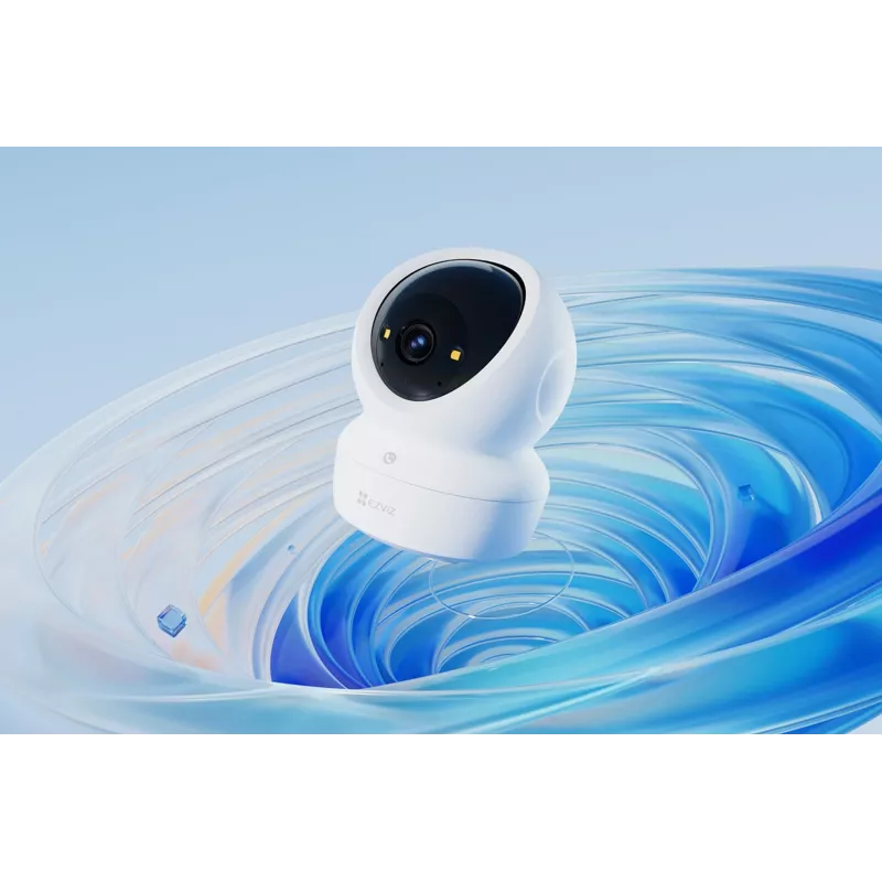 Cámara de Vigilancia IP Domo EZVIZ H6c G1 4K Interior, 4K UHD, 3840x2160, Wi-Fi, Ethernet, Visión Nocturna, Audio Bidireccional, Detección IA, Montaje en Techo/Pared/Mesa