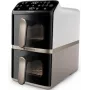 Freidora de Aire Doble Philips Serie 4000 NA462/80 10L 2750W Rapid Air Negro/Oro/Gris