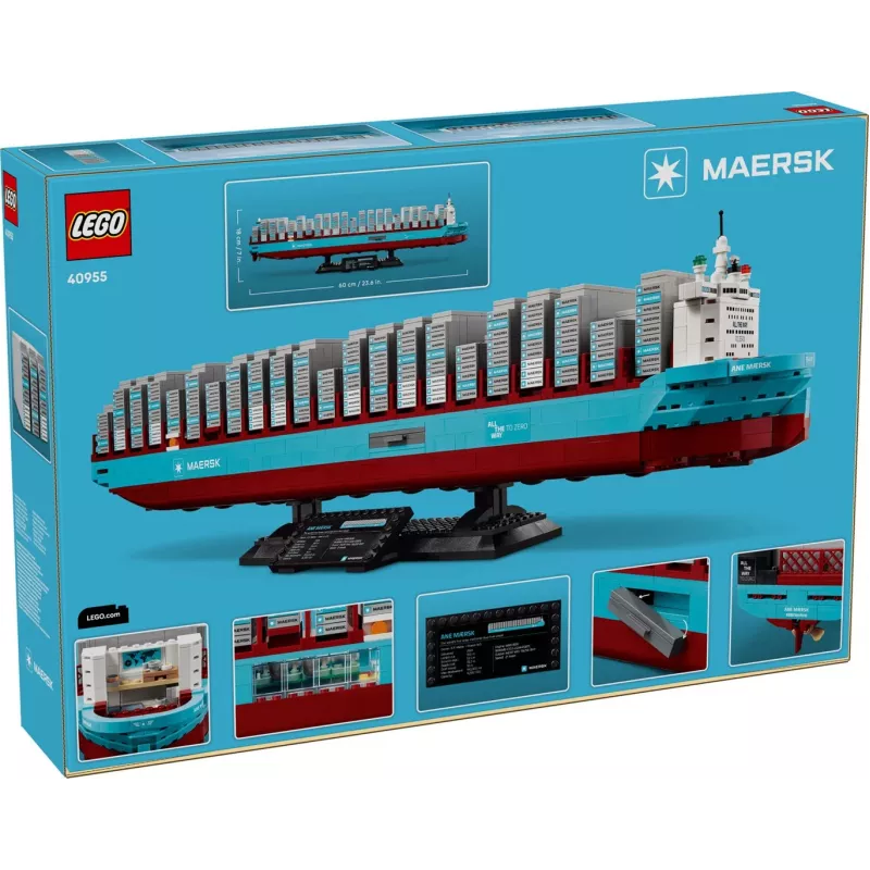 LEGO 40955 Maersk portacontenedores de doble combustible, 1516 piezas
