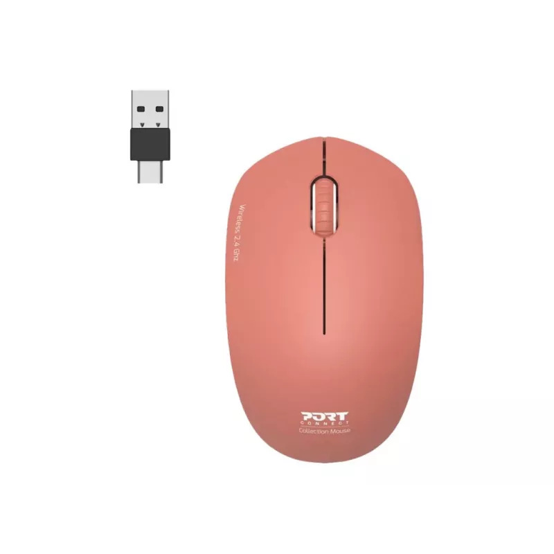 Ratón Inalámbrico PORT DESIGNS PORT CONNECT Mouse Collection II 2,4 GHz Naranja