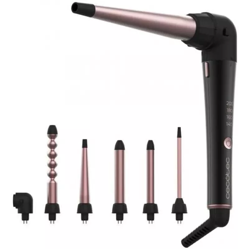 Rizador de Pelo Multi-Cabezal Cecotec SurfCare MultiWaves, Cerámica, 46W, 140-200°C, 3 Accesorios