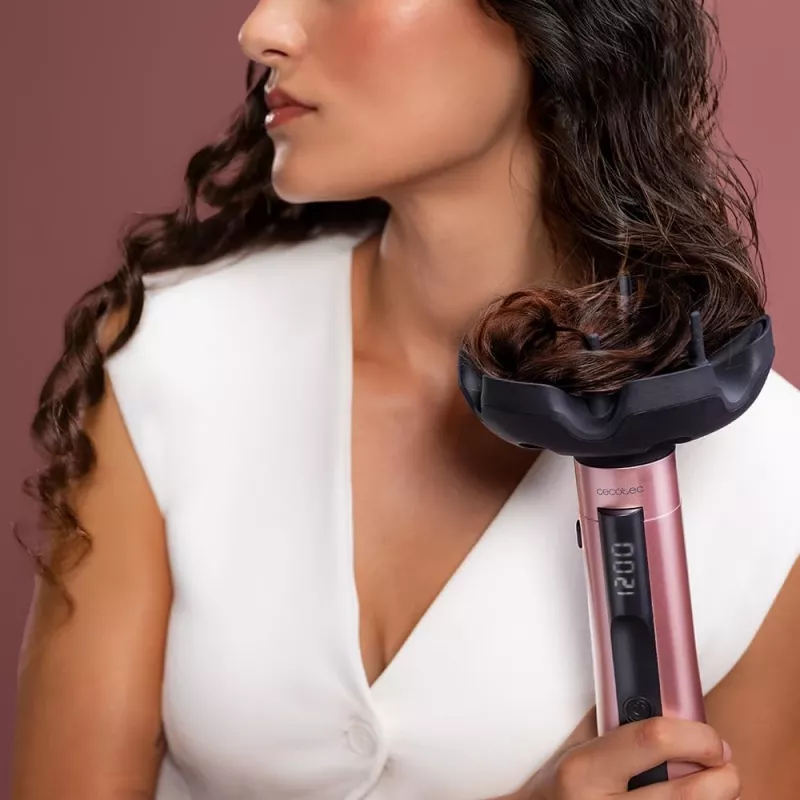 Cepillo de Aire Caliente Cecotec CeramicCare 10en1 AirBrush 1200W Negro/Rosa