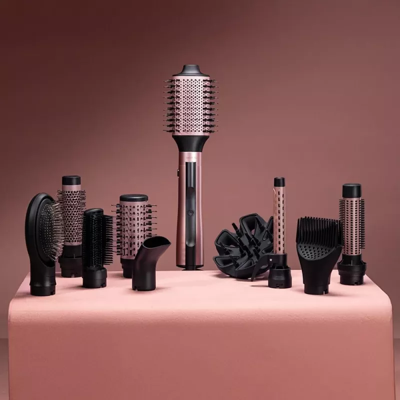 Cepillo de Aire Caliente Cecotec CeramicCare 10en1 AirBrush 1200W Negro/Rosa