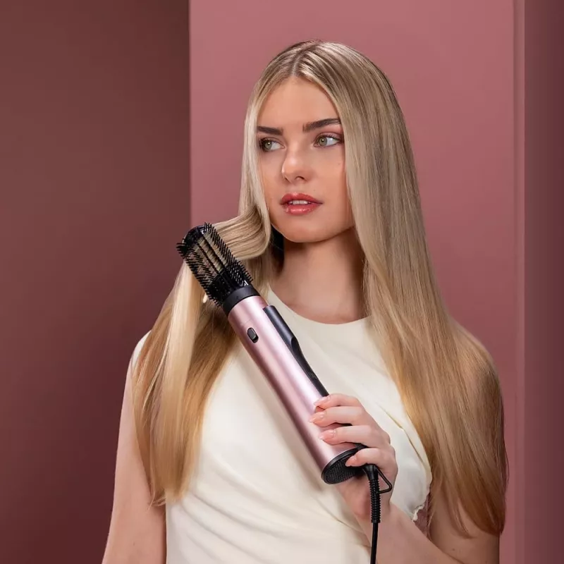 Cepillo de Aire Caliente Cecotec CeramicCare 10en1 AirBrush 1200W Negro/Rosa