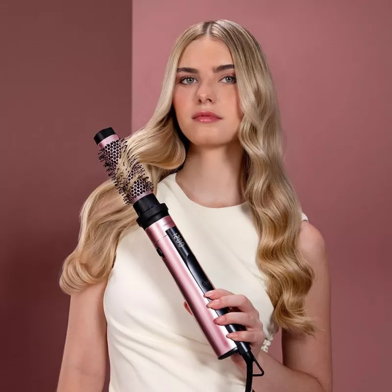 Cepillo de Aire Caliente Cecotec CeramicCare 10en1 AirBrush 1200W Negro/Rosa