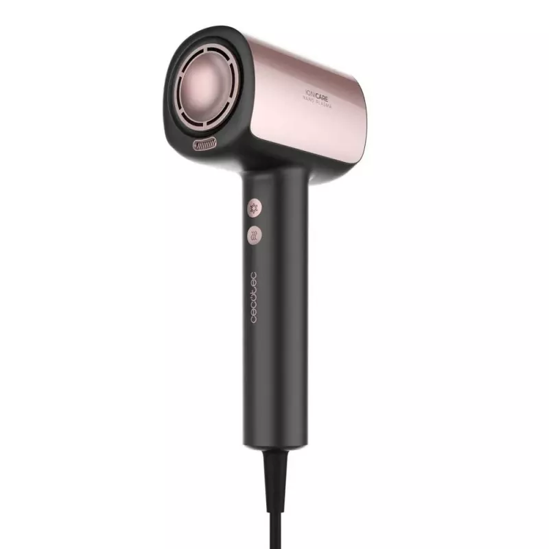 Secador de Pelo Cecotec DryGlam Nano Plasma 1600 W Negro/Oro Rosa