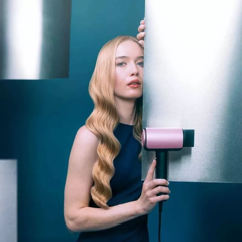 Secador de Pelo Cecotec DryGlam Nano Plasma 1600 W Negro/Oro Rosa
