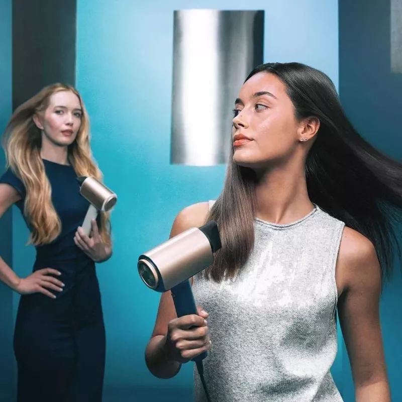 Secador de Pelo Cecotec DryGlam Nano Plasma 1600 W Negro/Oro Rosa
