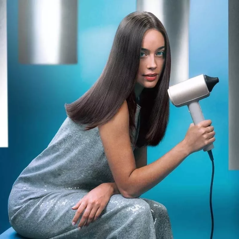 Secador de Pelo Cecotec DryGlam Nano Plasma 1600 W Negro/Oro Rosa