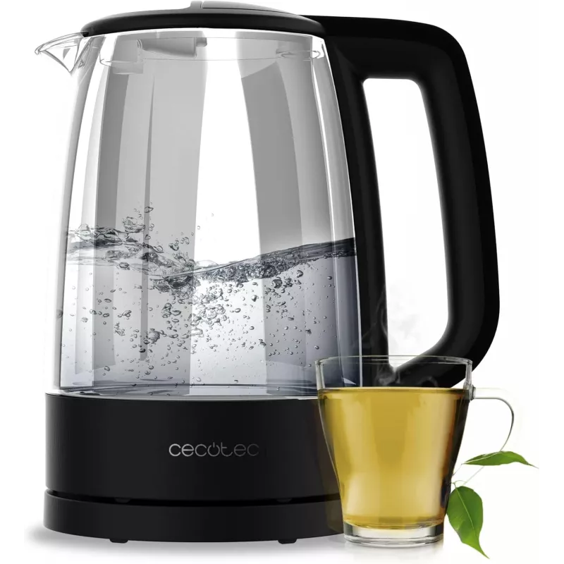 Hervidor Eléctrico Cecotec ThermoSense 320 Clear 2200 W 1,7 L Cristal Negro/Transparente