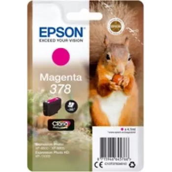 Cartucho de Tinta Original Magenta Epson 378 (4,1 ml) - Blíster con Alarma RF/Acústica - para Serie Expression Photo XP-8500
