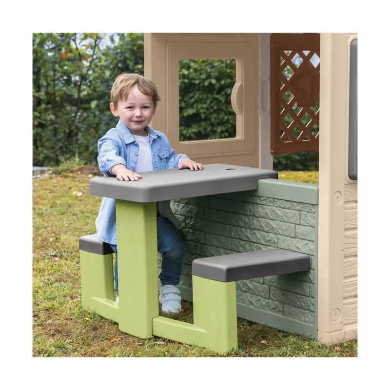 Mesa de Picnic Infantil SMOBY Life Verde/Gris
