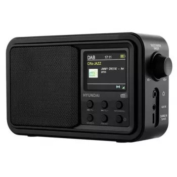Hyundai PR650BTDAB Radio portátil DAB+/FM con Bluetooth, Negro