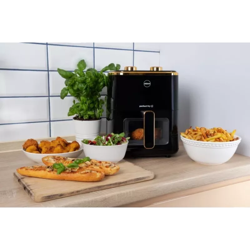 ELDOM FR45 FRITELO Freidora sin aceite 1500 W, Negro