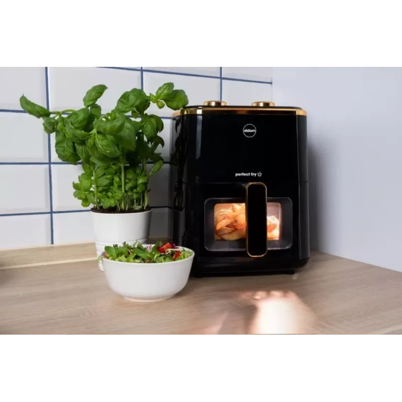 ELDOM FR45 FRITELO Freidora sin aceite 1500 W, Negro