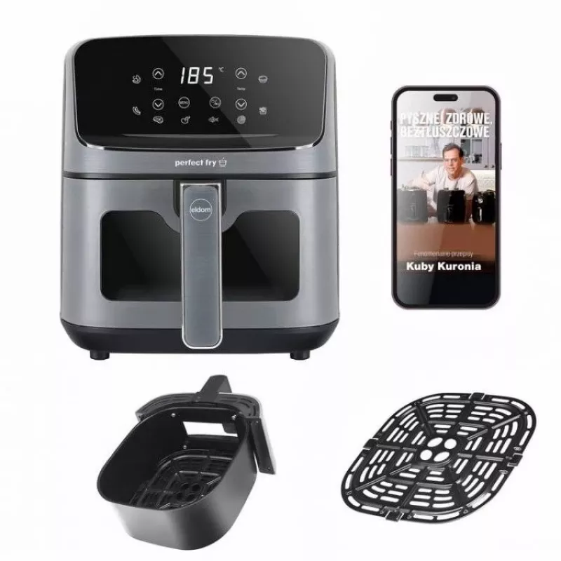 ELDOM FR45 FRITELO Freidora sin aceite 1500 W, Negro