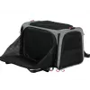 ZOLUX NOMAD L Transportín ampliable para mascotas 48×30,8×30,5 cm Gris/Negro