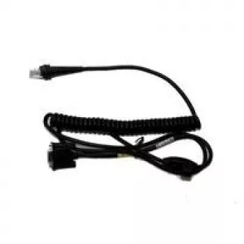Honeywell cable serie DB-9 hembra 3m cable en espiral negro para Hyperion 1300g, Voyager 1200g/1250g, Xenon 1900/1902 (CBL-120-300-C00)