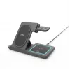 Gembird TA-WPC31S-01-BK Cargador inalámbrico plegable 3 en 1 con soporte, 15W, Samsung Watch, Negro