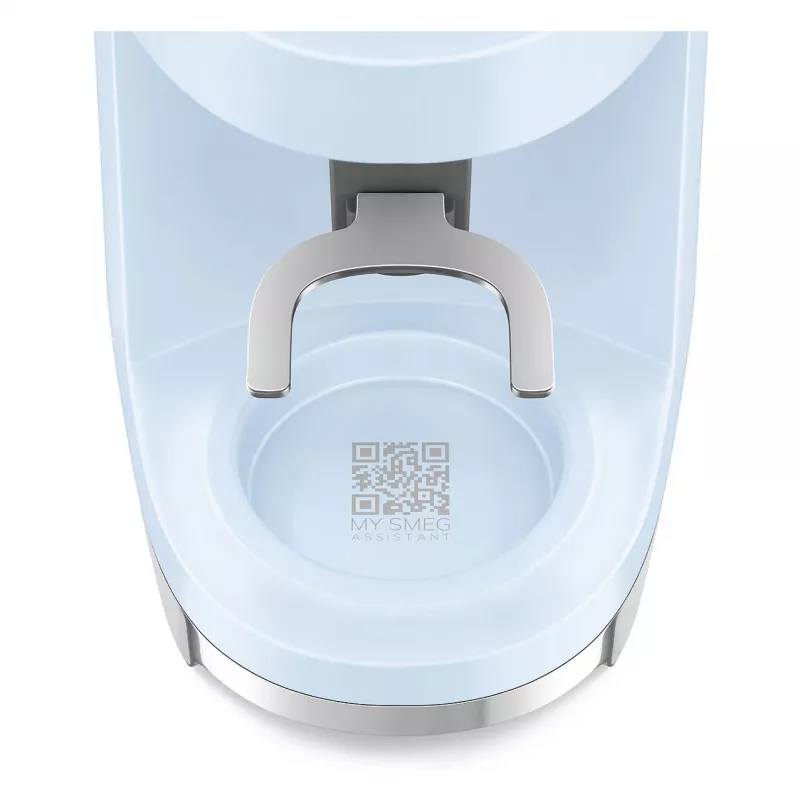 Smeg CGF03PBEU Molinillo de café, 15 niveles de molienda, capacidad de 240 g de granos, 150 W, Azul pastel