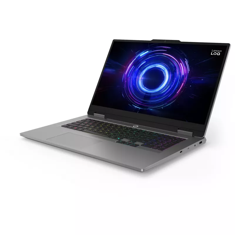Lenovo LOQ 17IRX10 83JH Portátil gaming - 17,3 inch FHD IPS 165Hz, Intel Core i5-13450HX, 24 GB DDR5 RAM, 1 TB NVMe SSD, NVIDIA GeForce RTX 5050 8 GB, Windows 11 Home, Storm Grey