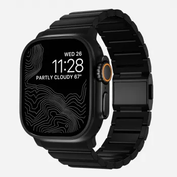 NOMAD Correa de titanio para Apple Watch 46/49mm Plata